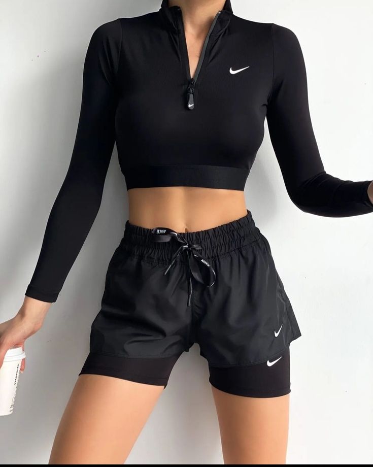 CROPPED MANGA LONGA NIKE