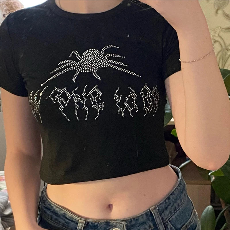 CROPTOP STREET SPIDER Y2K NOISE