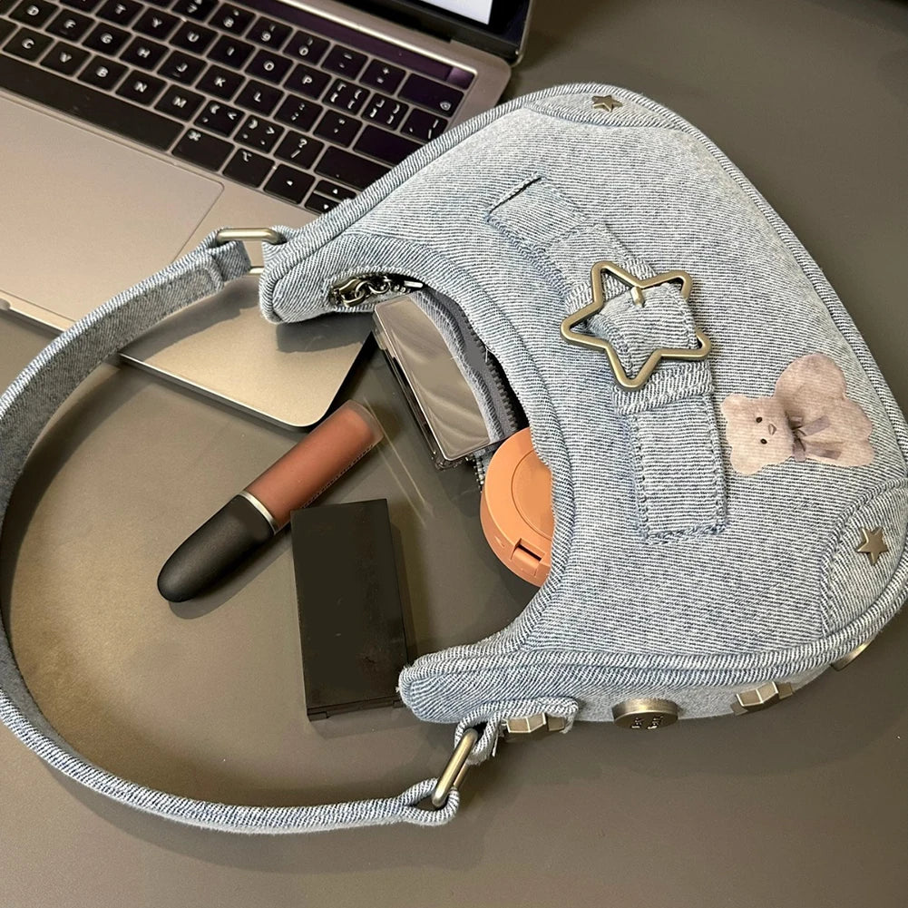 HANDBAG DENIM Y2K NOISE