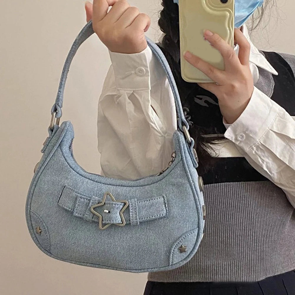 HANDBAG DENIM Y2K NOISE