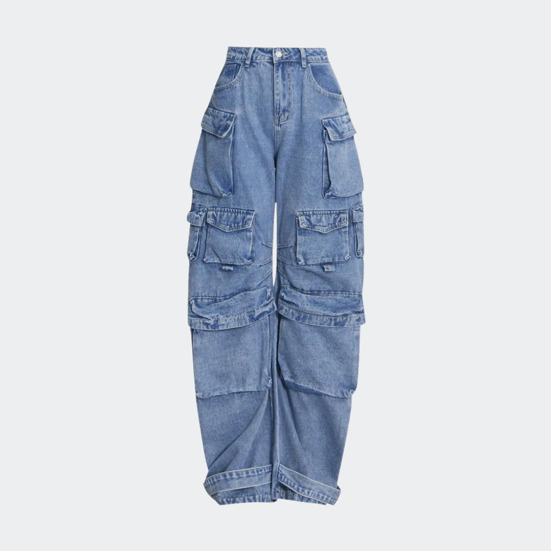 CALÇA CARGO DENIM